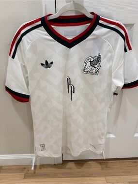 Adidas x Peso Pluma Authentic White Mexico Jersey Men Size XL